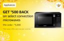 Amazon Great Indian Festival: ₹500 Cashback on Convection Microwaves with 500 Diamonds