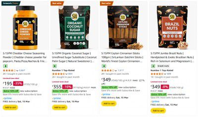 Amazon : 5:15PM Cooking & Baking Supplies Upto 60% Off Start At ₹.95
