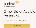 Amazon Audible: 2 months of Audible Worth ₹398 @ ₹2...