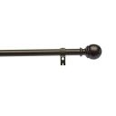 Amazon Basics 1\' Double Curtain Rod with Round Finials, 36" to 72", Bronze...