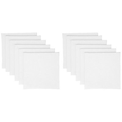 Amazon Basics 100% Cotton Canvas Board (4x4 inches) | Acid-Free | MDF Board | Anti-Fungal | for Oil & Acrylic Painting (Pack of 12)