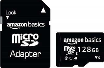 Amazon Basics 128 GB Micro SD Card with Adapter