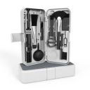 Amazon Basics 19-in-1 Cleaning Kit for Phones, Camera, Gaming Keyboards, Laptops and Earbuds | Built-in Mobile Holder and Card Remover (White)...