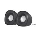 amazon basics 2.0 Multimedia Speaker for PC | 3.5 mm Aux-in | 2x3W...