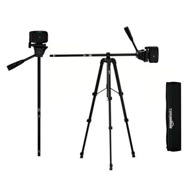 Amazon Basics 2-in-1 Lightweight Aluminium Tripod | for DSLR Cameras & GoPro