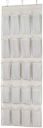 amazon basics 20 Pair Over-the-Door Shoe Organizer,White, Mesh fabric...