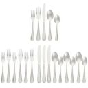 Amazon Basics 20-Piece Stainless Steel Crown Flatware Set, Service for 4...