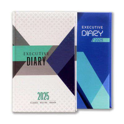 amazon basics 2026 New Year Dated Diary | Hard Bound Personal Organizer | Set Of 2, Planner, Multicolor