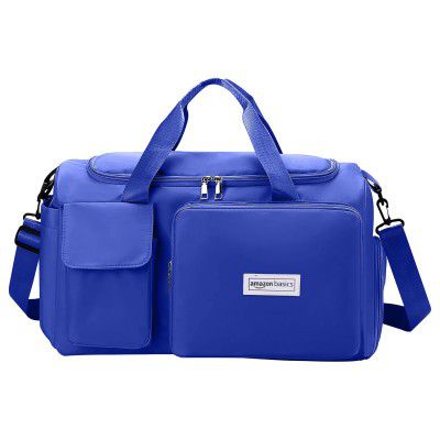 Amazon Basics 23L Travel Duffle Bag for Gym, Travel (Blue)