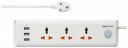 Amazon Basics 250 Volts Long Extension Board with 3 AC Sockets + 3 USB Charging Ports, 2 Meter Cable Length, Power Multiple Devices Simultaneously...
