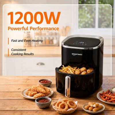 Amazon Basics 3.5L Electric Air Fryer | 1200 W 