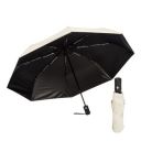 amazon basics 3-Fold Travel Umbrella - Auto Open/Close, Large Canopy, Ideal for Men & Women | Stylish, Durable, and Functional Design (Beige Cream)...