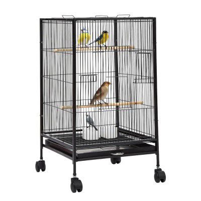 Amazon Basics 30-Inch Metal Bird Cage with Gate | 3 Levels