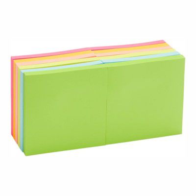 Amazon Basics 3x3 Inch Square Sticky Notes, Pack of 12 (600 Sheets)