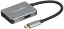 Amazon Basics 4-in-1 USB Type C Adapter (Grey) Port...