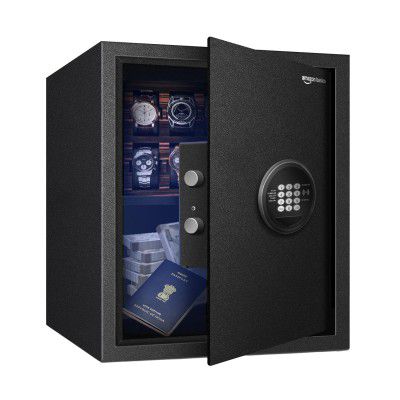 Amazon Basics 40 Litres Digital Safes for Home & Office - Digital Lock 2-in-1 unlocking