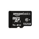 Amazon Basics 512 GB micro SDXC Memory Card | 180 MB/s Read | Memory Card for 4K Video on Smartphones, Action Cams and Drones...