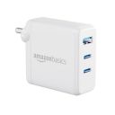 Amazon Basics 65W Ultra Fast GaN Adapter | iPhone Charger | USB Type C PD Power Adapter with Dual Output | Universal Compatibility for MacBook Pro, iPad & Android Mobiles (White)...
