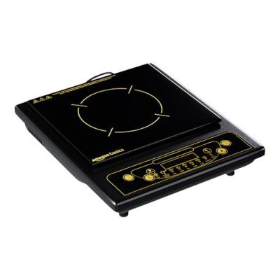 Amazon Basics AB-ICT-CB-1600 1600 Watts Ceramic Plate Induction Cooktop | Black