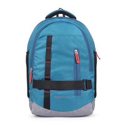 Amazon Basics Adventure Laptop Backpack | 15.6 inches | Spacious Storage | Versatile Side Pocket | Ideal for Office College School Travel