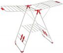 amazon basics - Alloy Steel Foldable Clothes Drying Stand - Red, 107 centimeters...