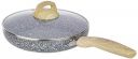 amazon basics Aluminium Non-Stick Cookware Set, Granite Finish, Induction Base (1 Fry Pan - 24 Cm and 1 Glass Lid; Granito Grey)...
