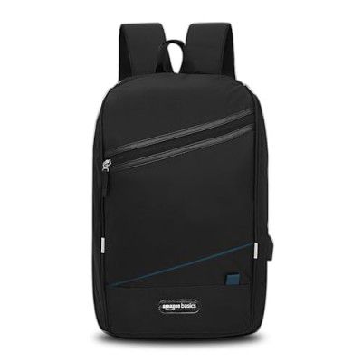Amazon Basics Anti-Theft Laptop Bag | College Backpack with USB Charging Port