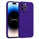 amazon basics Basic Case for Apple iPhone 14 Pro (Silicone_Dark Purple)...