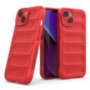 amazon basics Basic Case for Apple iPhone 14 (Silicone_Red)...