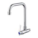 Amazon Basics Beam Wall-Mount Kitchen Sink Tap | Single Lever Cold-Only Faucet with Swivel Spout ...