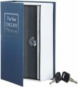 Amazon Basics Book Safe With Key Lock, Small, Blue...
