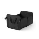 Amazon Basics Car Boot Organizer with 2 Large Compartments & 2 Pockets| Foldable 600D Oxford Storage Box with Securing Straps (Black, 60 x 37 x 31cm)...