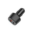 Amazon Basics - Car Charger with Dual Output | Fast Charging | 69W | Black, USB...