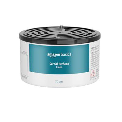 Amazon Basics Car Gel Perfume (Linen) | Long Lasting Fragrance | Odor Neutralization | Non-liquid Formula (70gm)