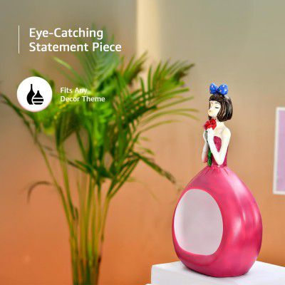 amazon basics Charming Storage Doll Figurine – Pack of 1, Pink