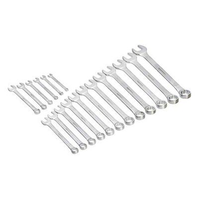 amazon basics Combination Wrench Set, 18 Pieces