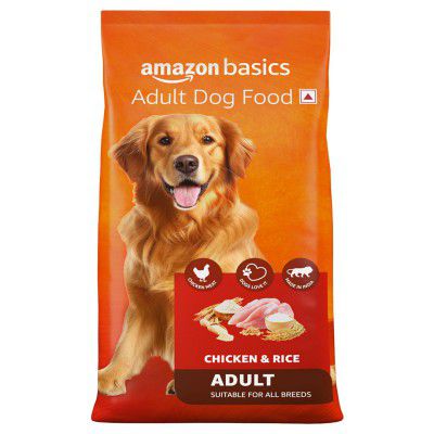 Amazon Basics Dry Dog Food | 10 Kg | Chicken & Rice