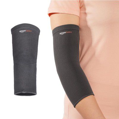 Amazon Basics Elbow Support Sleeve | Even Compression for Elbow Comfort