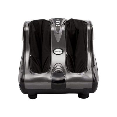 Amazon Basics Electric Device for Leg & Foot Massage, White & Gray