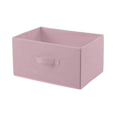 amazon basics Fabric 4-Drawer Storage Organizer - Replacement Drawers, Pale Pink