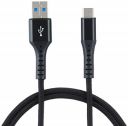 Amazon Basics Fast Charging Braided Type C Data Cable Joint, Suitable For All Supported Mobile Phones (1 Meter, Black)...