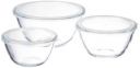 Amazon Basics Glass Mixing Bowl Set of 3 (500 ML + 800 ML + 1.5L) - Oven and Microwave Safe...