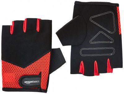 amazon basics Gym Gloves for Training and Exercise, M