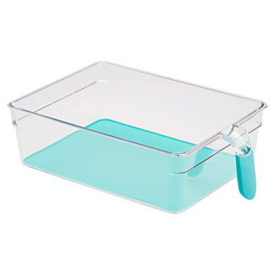 amazon basics Handled Fridge Storage Bins, (X-Large) - 2-Pack