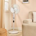 amazon basics High-Speed Pedestal Fan I 3 Adjustable Fan Speeds | RPM 2200 | 400mm Sweep Length...