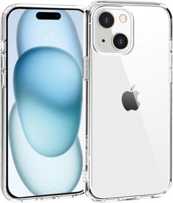 amazon basics iPhone 15 Case, Clear Shockproof Thin Cover, Yellowing-Resistant Slim Transparent TPU Phone Case, Zero Series, Clear