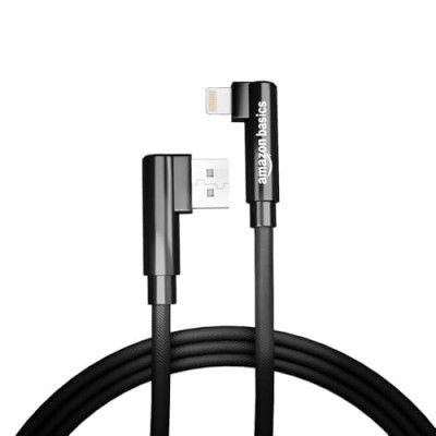 amazon basics L Shape 3A Fast Charging Cord, USB A to Lightning Cable