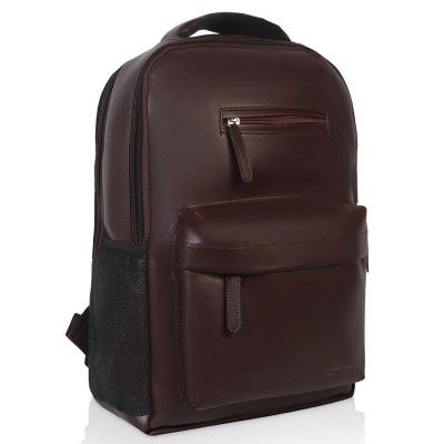 Amazon Basics Leather Laptop Backpack (15.6 Inch) 