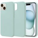 Amazon Basics Light Blue Liquid Silicone Back Case Cover for iPhone 15 Plus...
