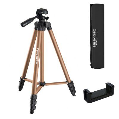 Amazon Basics Lightweight 41-134cm Tripod with Mobile Holder & Carry Bag